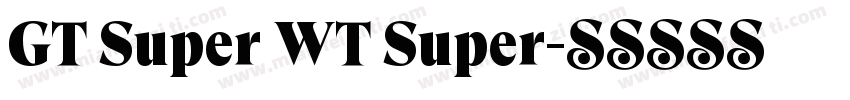 GT Super WT Super字体转换